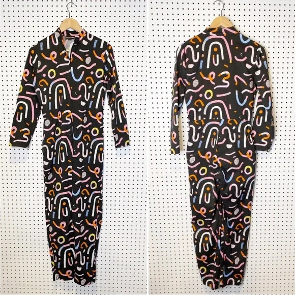 *RARE* like new Nooworks Devo Suit (long sleeve jumpsuit) in Candy, S - Picture 4 of 10